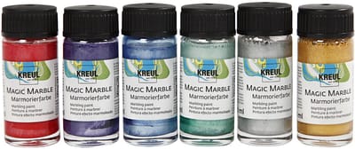 Magic Marble-verf, metallic kleuren, 6x20 ml/ 1 doos