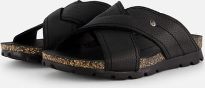 Panama Jack Salman C14 Slippers zwart Leer - Maat 43