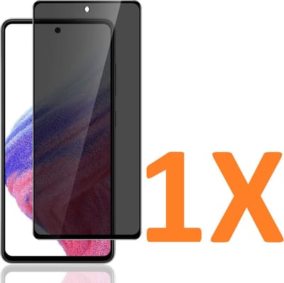 Screenprotector Glas - Privacy Tempered Glass Screen Protector Anti-Spy Geschikt voor: Samsung Galaxy A53 A536 5G - 1x