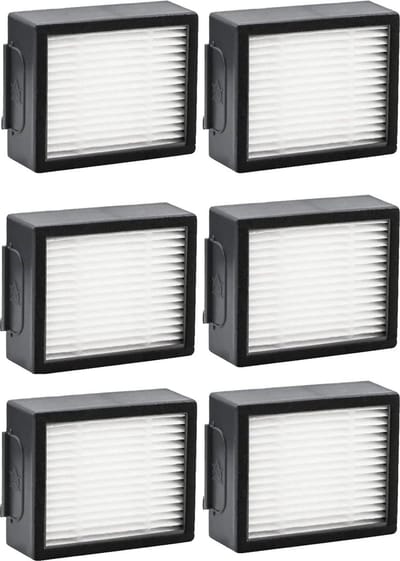 6 stuks filters vervanging geschikt voor iRobot Roomba e, i & j Serie E5, E6, i3, i3+, i4, i4+, i5, i5+, i6, i6+, robotstofzuigers