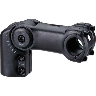 BBB Cycling Stuurpen Verstelbaar 80mm - Verstelbare Stuurpen Racefiets, E-bike & MTB - 25.4mm Stuurpenverlenger - -40°/+60° Hoek - HighFix - BHS-34