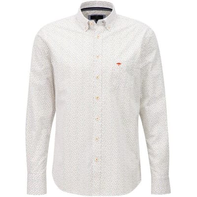 Fynch-Hatton Overhemd Mini Fantasy Allover Combi Pattern Burnt Orange-Multi / male
