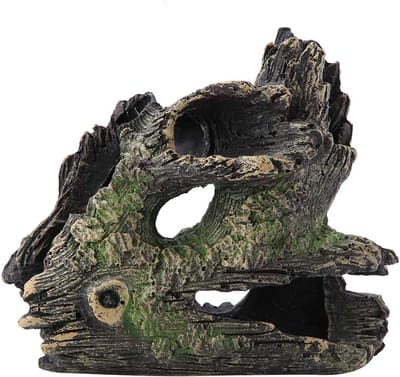 Daity Aquarium van boomstam - aquariumdecoraties van drijfhout - aquariumdecoraties van boomstammen van kunsthars - decoraties voor schuilplaatsen van bettavissen - geschikt voor schildpadden en reptielen.