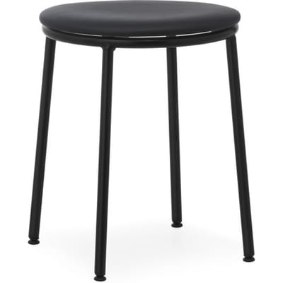 Normann Copenhagen Circa Kruk - zwart (Leder)