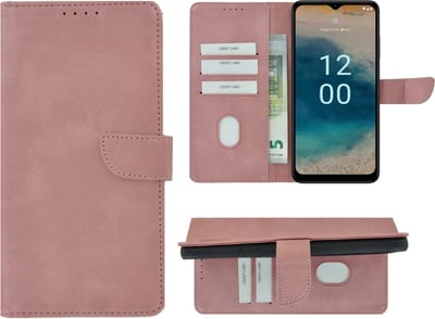 Pearlycase hoesje Geschikt voor Nokia G22 - Kunstleer Book Case - Rose Goud