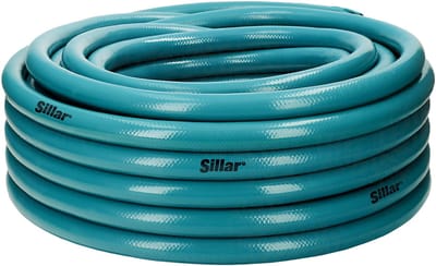 Sillar, Tuinslang 3/4" 20m, maatvast, flexibele tuinslang met PVC binnenslang, slijtvast en UV-bestendig, lichtgewicht, weerbestendig, 8 bar, 4-laags