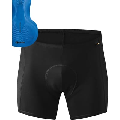 Gonso Fietsbroek Sitivo-u Heren Polyamide Zwart/blauw Maat Xxl