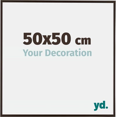 Your Decoration - Fotolijst 50x50 cm - Kunststof - Antraciet - Evry
