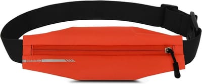 Waterdichte Running Belt Bag Heuptas voor Draagtelefoons Tot 75 inch - Slanke Taille Pack Riem voor Vrouwen en Mannen - Oranje