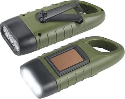 QORA® Zaklamp opwindbaar - Zaklamp - Zaklampen - Groente - 3cm x 12cm x 5cm