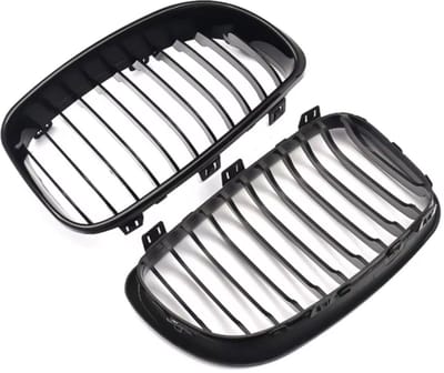 Niergrille Ravino - Front Niergrille - Voor BMW 1 Serie E81/E82/E87/E88 LCI (2008-2013) - Gloss Black - Auto accessoires