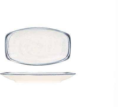 Kütahya Porselen Serveerschaal - Frame - Porselein - 16x9 cm - set van 4