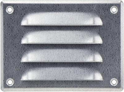 Ventilatierooster Gegalvaniseerd 140 x 105 mm - Metaal met Knaagdierbescherming