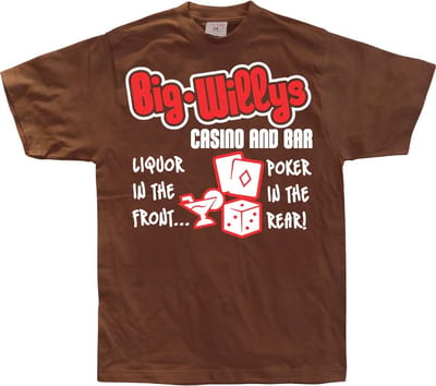 Hybris Big Willys Casino And Bar T-shirt SH-1-12022-LFH3-10