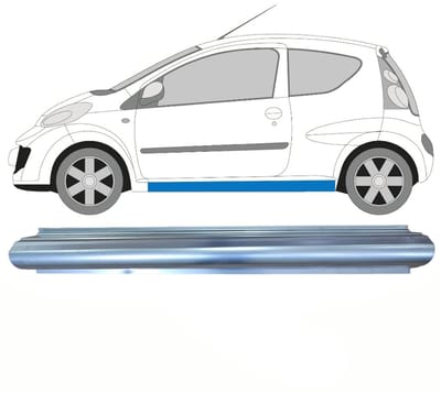 Reparatie dorpel voor Citroen C1 2005-2012 / Links