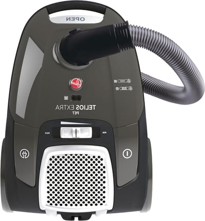 Stofzuiger met zak - Sledestofzuiger huishouden - Dierenharen verwijderen - Stil 69 dB - 3.5 liter - Leigrijs
