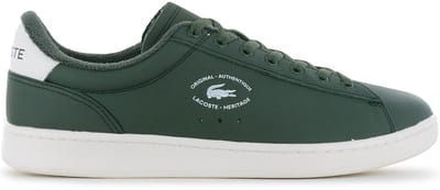 LACOSTE Carnaby Set 224 - Heren Sneakers Schoenen Leer Groen 748SMA00121X3 , Maat: EU 40 UK 6.5