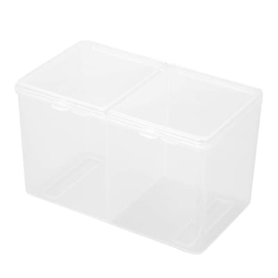 Dailygoody - Wattenschijfjes Container - Organisator - Waterdicht en Duurzaam - Voor Wattenschijfjes en Nagellak - Handig voor Thuisgebruik en Sa