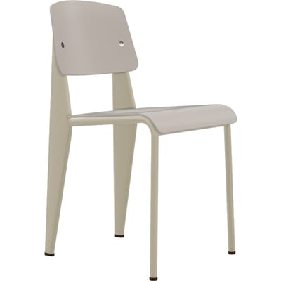 Vitra - Standard SP stoel - Prouvé Blanc Colombe (écru) - warmgrijs - beige