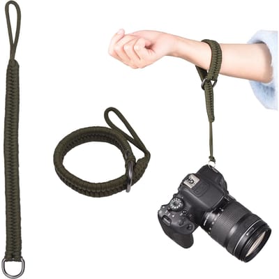 Universele camera polsband 35cm camera handband polsband voor DSLR & systeemcamera's banden groen
