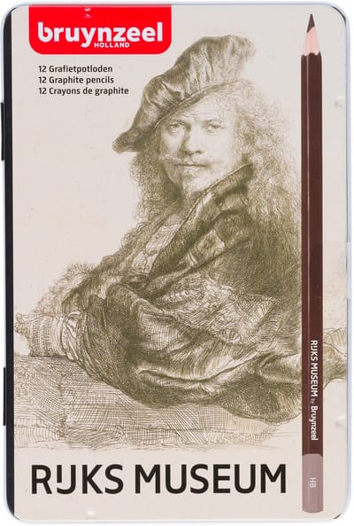 Potlood bruynzeel rijksmuseum rembrandt 12 hardhdn | 6 stuks