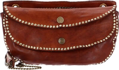 CAMPOMAGGI Leren Schoudertas Avondtas Crossbody Cognac Terracotta