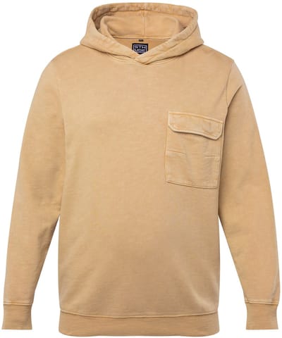 STHUGE - Heren - Hoodie capuchon vintage look - Kurk bruin - Maat 5XL