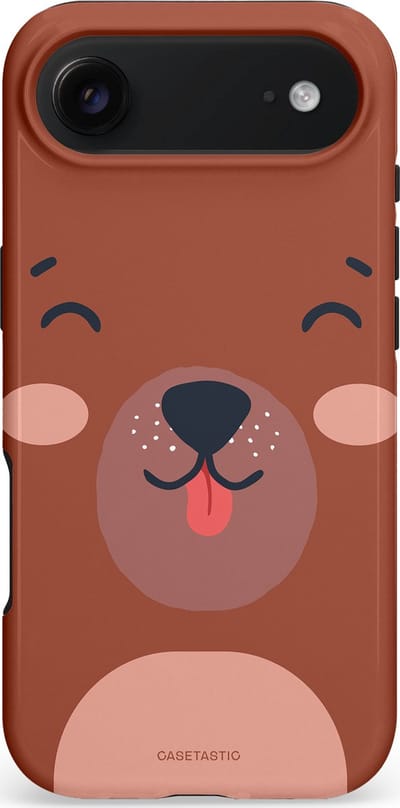 Casetastic hoesje geschikt voor Apple iPhone Air - MagSafe - Dubbellaagse bescherming - Knuffelkopjes beer - Fashion Case - Terracotta Taupe