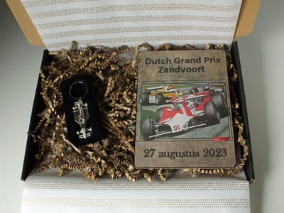 Brievenbus cadeau Zandvoort 2023 - cadeau formule 1 - cadeau kerst - cadeau man - cadeau vrouw