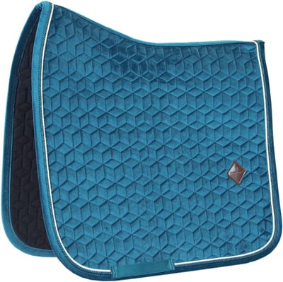 Kentucky Horsewear - Zadeldek - Velvet - Middengroen - Zadeldek Dressuur