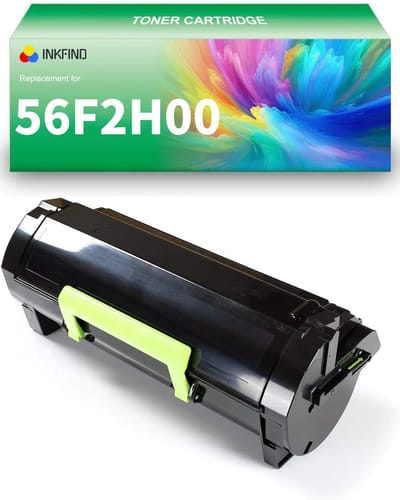 INKFIND 56F2H00 Tonercartridge compatibel met Lexmark 56F2H00 Toner Cartridge 56F2H00 - 1-pack Zwart (hoge capaciteit)