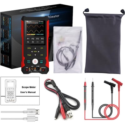 3in1 Oscilloscoop Multimeter Signaalgenerator Oscoopmeter Handheld Oscilloscoop 2,8 inch TFT veelkleurig