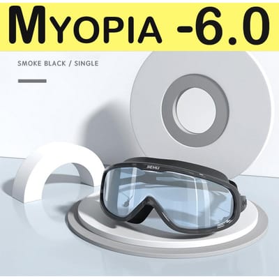 Myopie Zwembril Sterkte -1.0~-8.0 Waterdicht Anti-Condens Zwembril Siliconen Dioptrie Duikbril Volwassenen Kinderen Li Praktisch Gebruik Other