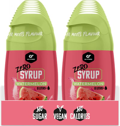 Go Fitness Zero Syrup (16x65ml) Watermelon - Functionele voeding - Smaakstoffen/zoetstoffen