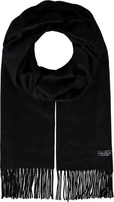 FRAAS Sjaal Pure Polyacrylic Scarf Black Zwart