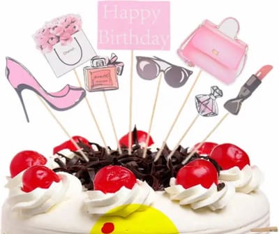 Akyol - Taart Topper happy birthday meisjes - happy birthday taart topper - taart topper happy birthday - taart topper happy birthday- Taart topper - Cake topper - Happy birthday - Verjaardagstaart topper - Verjaardag