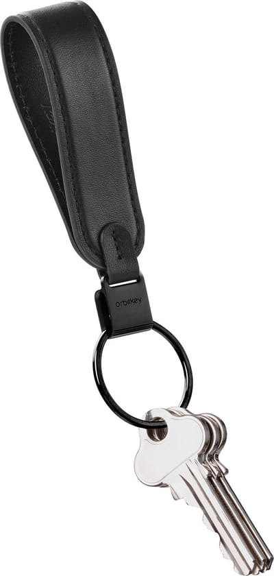 Orbitkey Loop Keychain Leather black