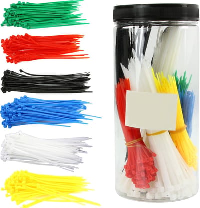 Gekleurde kabelbinder set - 600 stuks