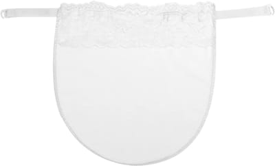 Dames Onzichtbare Beha zonder Beugel – Naadloze Onderbeha met Anti-Slip Sluiting, V-Hals en Kant, Comfortabele Lingerie voor Dagelijks Gebruik en Onder Jurken - Wit