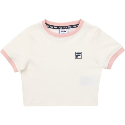 FILA Pratolino Cropped Ringer T-shirt Egret-mellow Rose Größe: 86/92 | T-Shirts Outlet | Unisex | Rosa