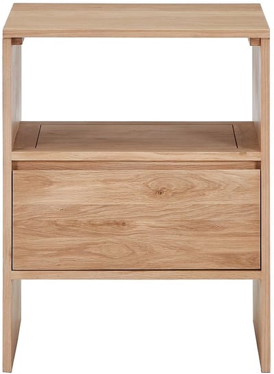 Vente-unique Wastafelmeubel van massief eikenhout - Licht natuurlijk - 60 cm - CAVIZO