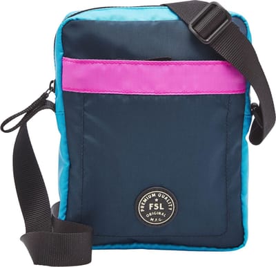 FOSSIL Schoudertas Sport Crossbody Navy / Pink Colorblock Blauw Roze