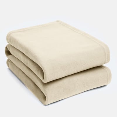 Grote warme polar fleece deken - zachte luxe deken voor bank en bed 120 x 150 cm