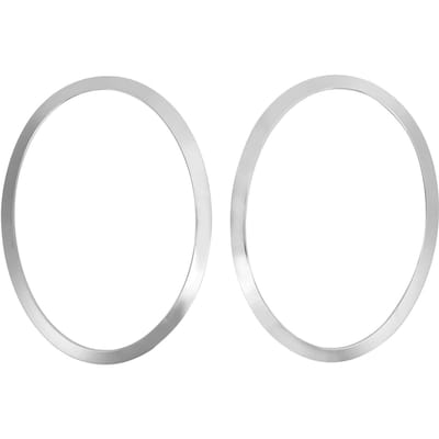 Jeu de Baguettes d'Entourage de Phare Avant 51‑13‑7‑300‑631 Gauche Droite Chrome Remplacement pour Cooper F55 4 Portes 15‑20 white