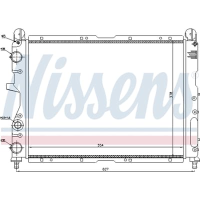 Radiator, motorkoeling NISSENS 61869
