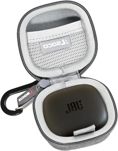 Beschermhoes voor JBL Wave Flex, Tune Buds 2 en Live Pro 2 - Grijze Case voor Draadloze Bluetooth Oordopjes