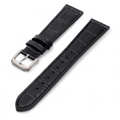 Horlogeband Zaviro Zwart 22 mm