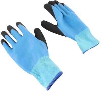 Elektrische geïsoleerde rubberen handschoenen voor laagspanning, touchscreen-vriendelijk, antislip en veilig tot 400V, ideaal voor werk en apparatuur
