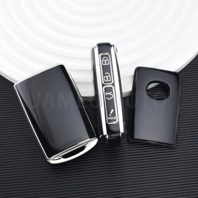 Coque intégrale en TPU pour clé de voiture Mazda Cx5 Cx9 Cx8 Cx30 Mx-5 G20 Ss30 Mx30 X5 X9 - Sacoche pour clé universelle 3/4 boutons gray