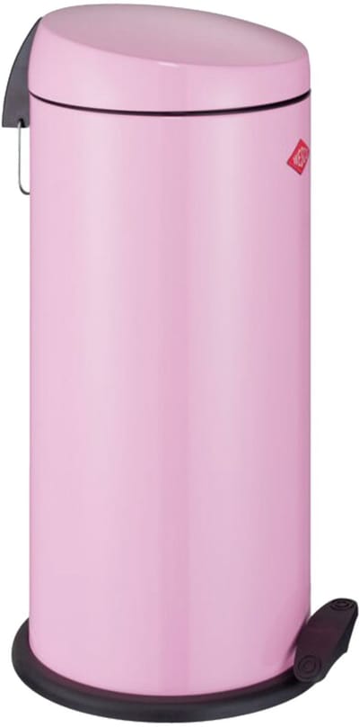 WESCO Capboy Maxi Prullenbak | Pedaalemmer | 22 Liter | Metaal - Roze | Afvalemmer - Made in Germany